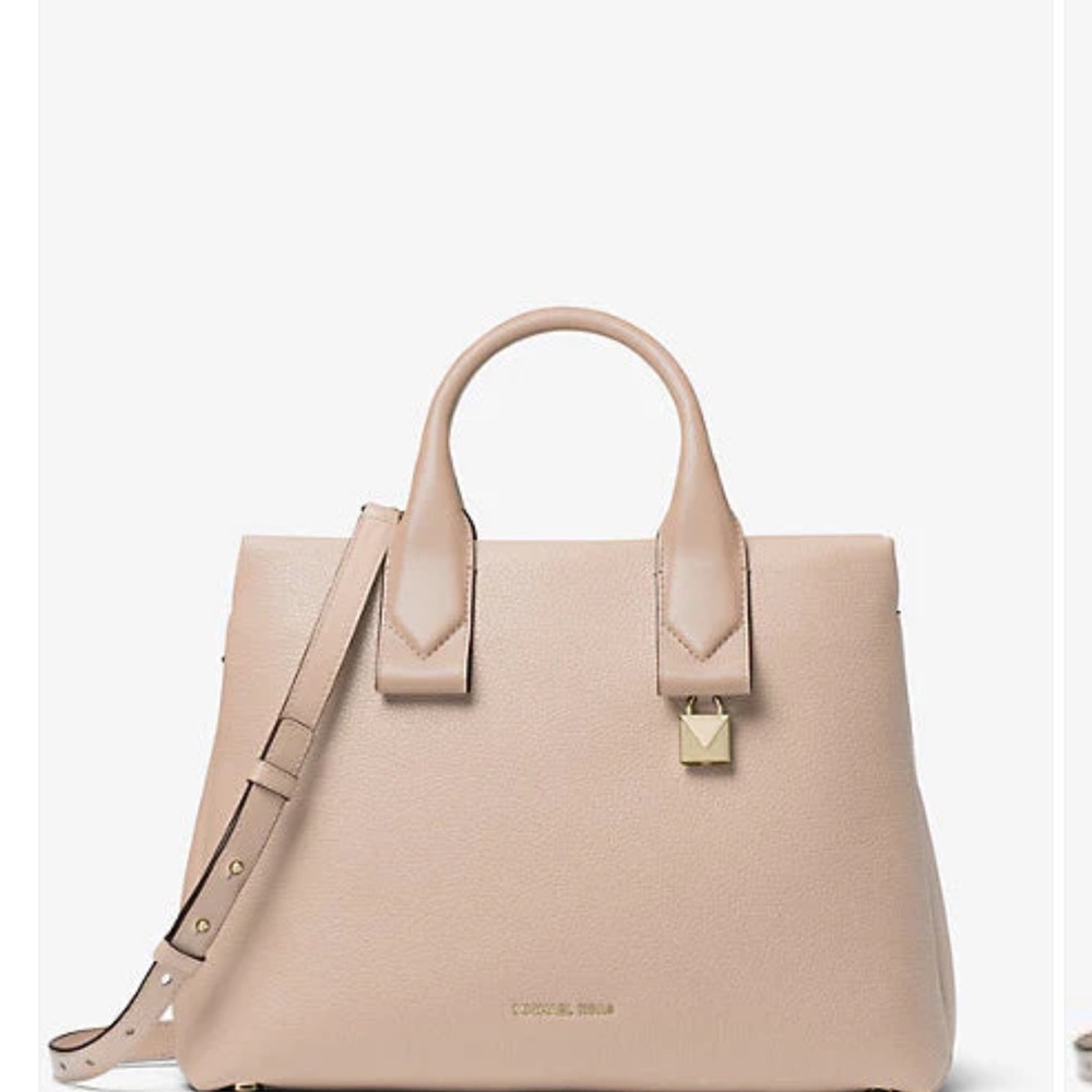 Michael Michael Kors Rollins Large Pebbled Leather Satchel Two Way